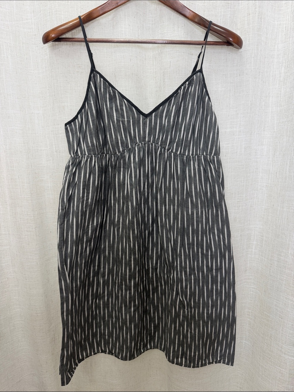 Converse Black & White Striped Spaghetti Strap Dress Size 12 Excellent Condition